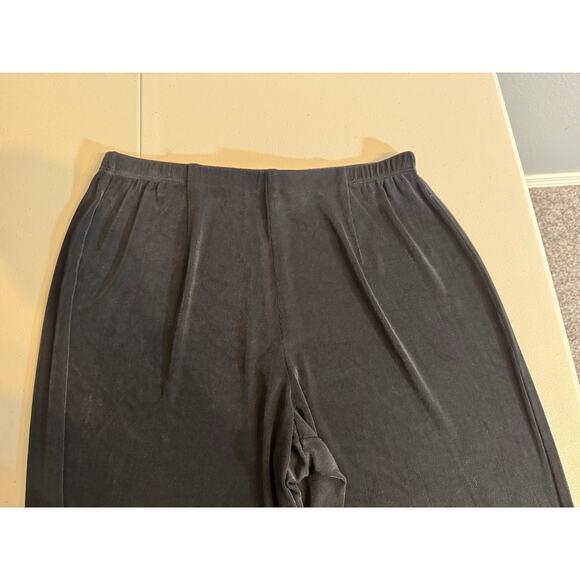 Chico's Travelers pants black pull on no wrinkle stretch elastic waist Sz 2 US L - Picture 4 of 8